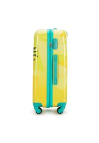 Wittchen - Zestaw walizek z ABS-u z nadrukiem żółty. Kolor: żółty. Materiał: guma. Wzór: nadruk. Styl: wakacyjny #7