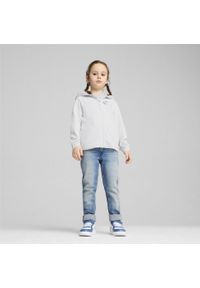 Puma - Dziecięca bluza z kapturem ESS+ PUMA Silver Mist Gray. Typ kołnierza: kaptur. Kolor: szary