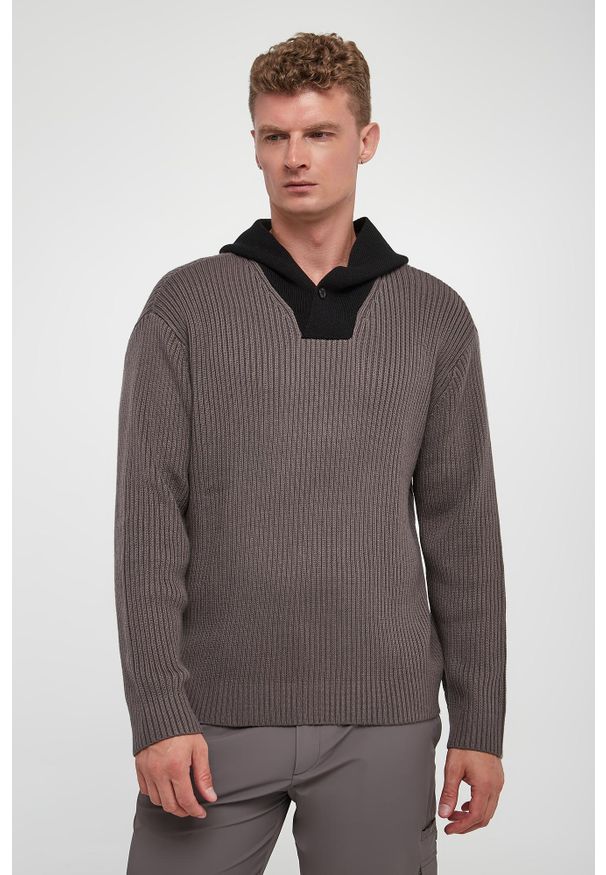 Armani Exchange - Sweter męski z kapturem ARMANI EXCHANGE. Typ kołnierza: kaptur