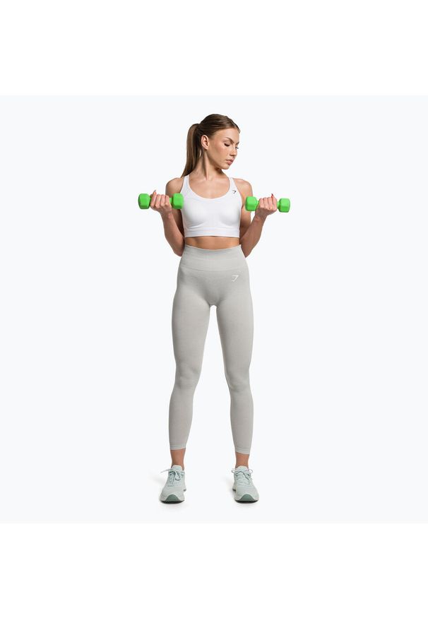 GYMSHARK - Legginsy treningowe damskie Gymshark Vital Seamless. Kolor: szary. Sport: fitness