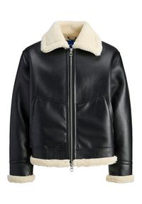Jack & Jones - Jack&Jones Kurtka z imitacji skóry Liverpool 12282948 Czarny Regular Fit. Kolor: czarny. Materiał: skóra #7