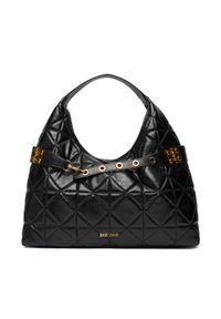 Just Cavalli Torebka 79RA4BI5 ZSD24 Czarny. Kolor: czarny. Materiał: skórzane