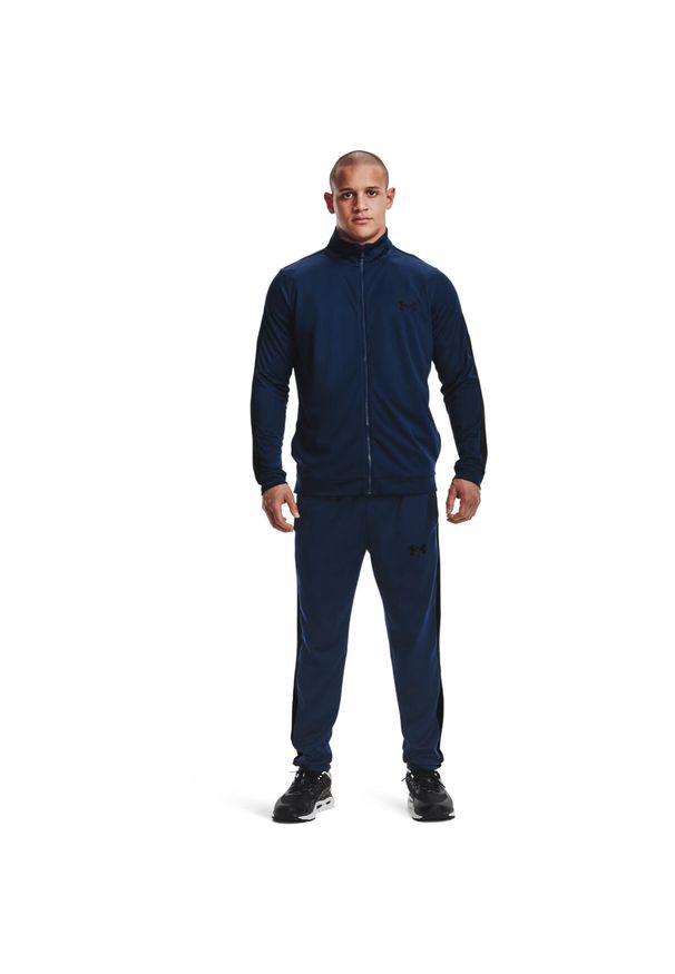 Dres Under Armour Ua Knit, Mężczyźni. Kolor: niebieski. Materiał: dresówka