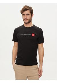 The North Face T-Shirt Never Stop NF0A87NS Czarny Regular Fit. Kolor: czarny. Materiał: bawełna