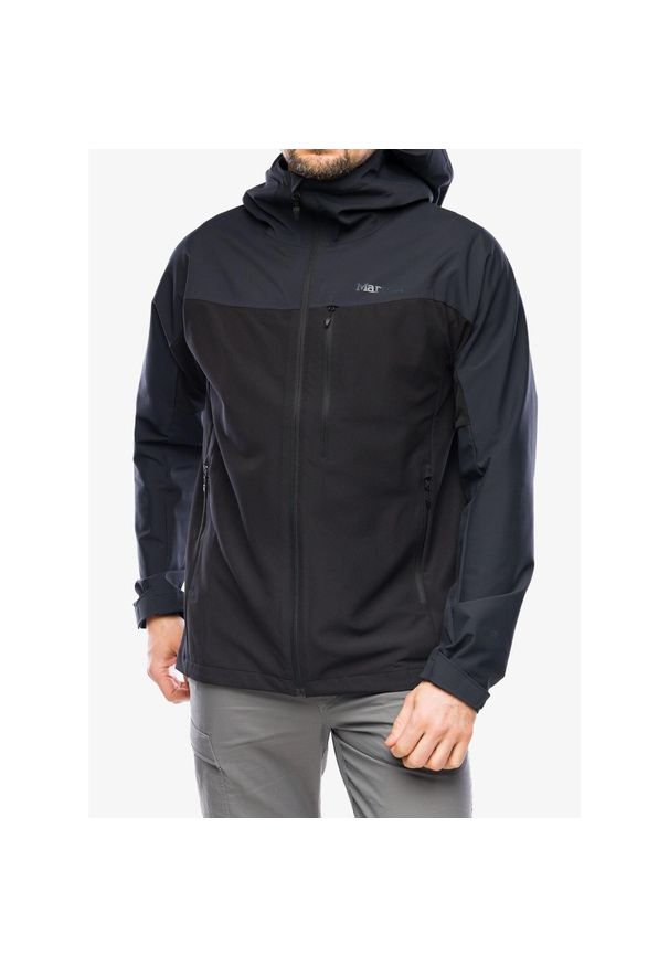 Kurtka softshell męska Marmot ROM GORE-TEX Infinium Hoody. Kolor: czarny. Materiał: softshell. Technologia: Gore-Tex