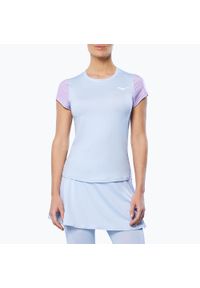 Koszulka tenisowa damska Mizuno Charge Printed Tee. Kolor: niebieski. Sport: tenis #1