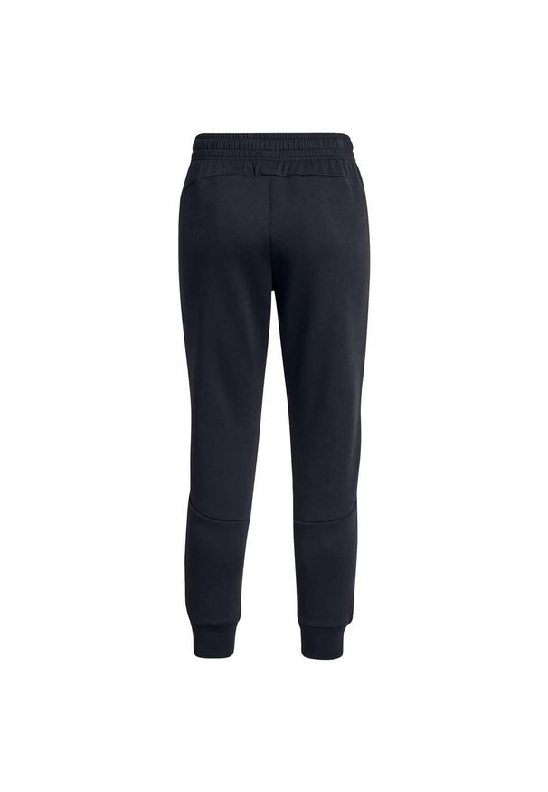 Spodnie Joggery Under Armour Unstoppable Flc Damskie. Kolor: czarny. Materiał: poliester, materiał, bawełna, syntetyk, elastan. Sport: bieganie