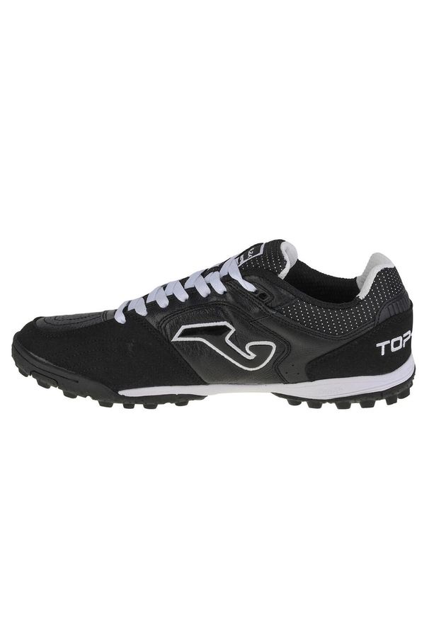 Buty piłkarskie męskie Joma Top Flex 2121 TF. Zapięcie: sznurówki. Kolor: czarny. Materiał: materiał, syntetyk. Szerokość cholewki: normalna. Sport: piłka nożna