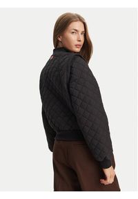Hunter Kurtka bomber Shira HARW0046251 Czarny Cropped Fit. Kolor: czarny. Materiał: syntetyk #5