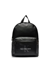Calvin Klein Jeans Plecak Monogram Soft Campus K50K512445 Czarny. Kolor: czarny. Materiał: skóra #1