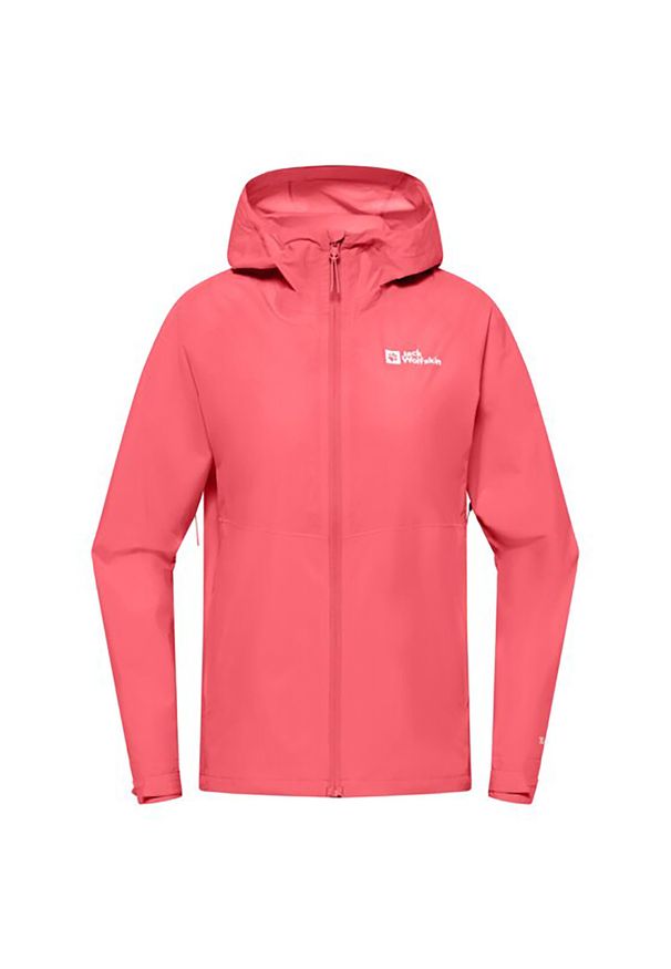 Kurtka przeciwdeszczowa damska Jack Wolfskin Prelight 2.5L LT. Kolor: różowy. Sport: turystyka piesza