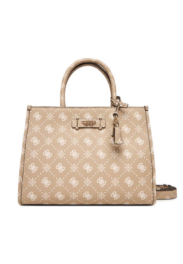 Guess Torebka Silia HWGP98 90220 Beżowy. Kolor: beżowy. Materiał: skórzane