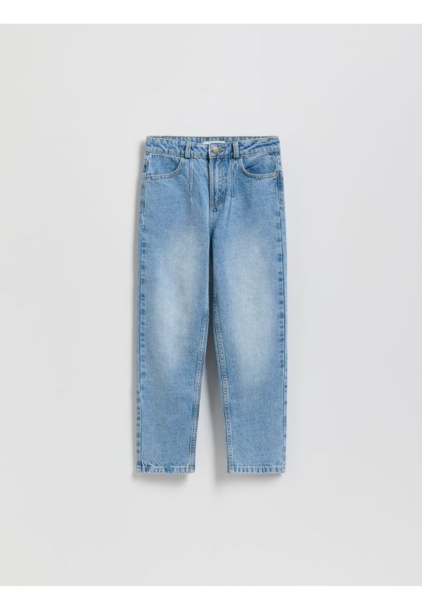Reserved - Jeansy straight fit - niebieski. Kolor: niebieski