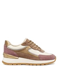 Geox Sneakersy D Desya B Abx D563LB 8522 C1SD6 Kremowy. Kolor: kremowy. Materiał: skóra, zamsz #1