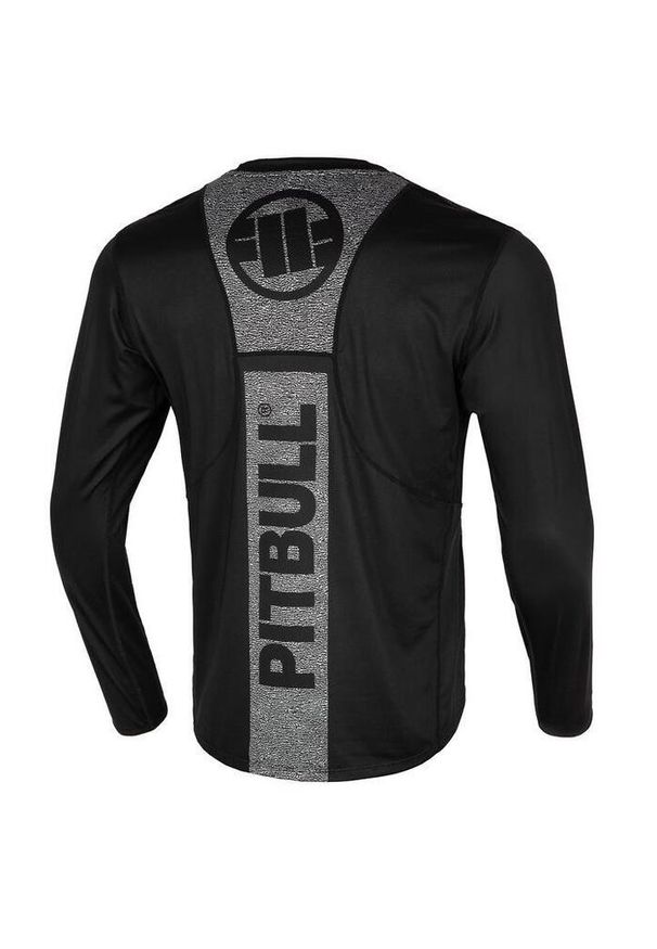 PITBULL - Longsleeve męski Pitbull Mesh Performance Pro plus Born in 1989. Kolor: czarny. Materiał: mesh. Długość rękawa: długi rękaw