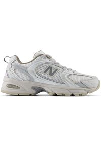 Buty unisex New Balance U530NEC – szare. Kolor: szary. Materiał: materiał, syntetyk. Szerokość cholewki: normalna. Sezon: lato. Sport: turystyka piesza