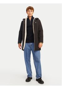 Jack & Jones Sweter Pannel 12258473 Czarny Regular Fit. Kolor: czarny. Materiał: syntetyk, bawełna #7