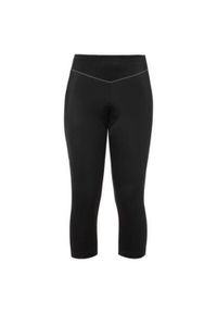 Legginsy kolarskie damskie Vaude Active 3/4. Kolor: czarny. Materiał: elastan, poliamid. Sport: kolarstwo