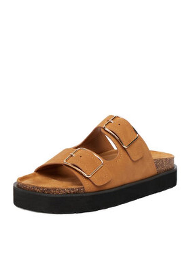 DeeZee Klapki CEO-LB-P2181 Brązowy. Kolor: brązowy. Materiał: skóra