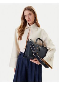 TOMMY HILFIGER - Tommy Hilfiger Torebka Joy Satchel AW0AW16814 Granatowy. Kolor: niebieski. Materiał: skórzane #6