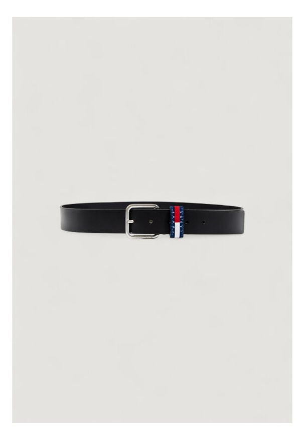 Tommy Jeans Pasek Tjm Ryan 3.5 AM0AM13688 Czarny. Kolor: czarny. Materiał: skóra