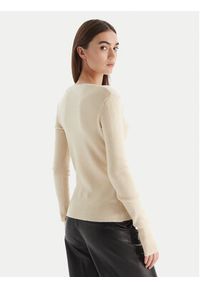 Patrizia Pepe Sweter 2K0331/K7S0-ecW405 Écru Regular Fit. Materiał: wiskoza #2