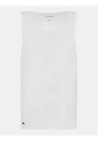 Lacoste Komplet 3 tank topów TH9009 Biały Regular Fit. Kolor: biały. Materiał: bawełna #4