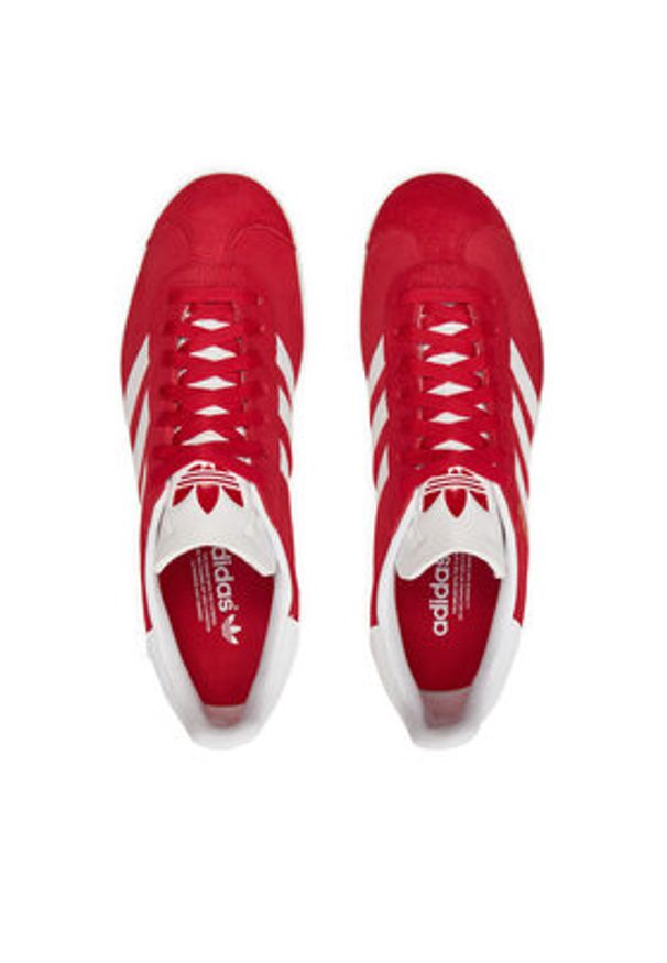 Adidas - adidas Sneakersy Gazelle JI1534 Czerwony. Kolor: czerwony. Materiał: zamsz, skóra. Model: Adidas Gazelle
