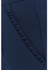 JDY Spodnie damskie kolor granatowy dopasowane medium waist. Kolor: niebieski