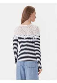 Morgan Bluzka 251-TMACO Granatowy Slim Fit. Kolor: niebieski. Materiał: syntetyk #5