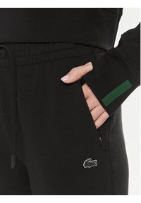 Lacoste Spodnie dresowe XF0343 Czarny Regular Fit. Kolor: czarny. Materiał: bawełna #3