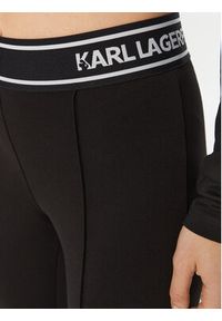 Karl Lagerfeld - KARL LAGERFELD Legginsy A1W10068 Czarny Slim Fit. Kolor: czarny. Materiał: wiskoza #4