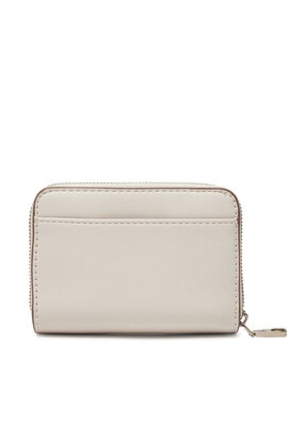 Calvin Klein Jeans Portfel damski Sculpted Med Zip Around Wallet LV04K1004G Écru. Materiał: skóra