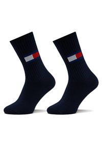 Skarpety długie Tommy Jeans. Kolor: niebieski #1