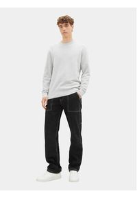 Tom Tailor Denim Sweter 1038285 Szary Regular Fit. Kolor: szary. Materiał: bawełna #3
