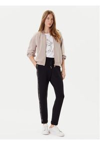 Liu Jo Spodnie dresowe TF5093 J4616 Czarny Regular Fit. Kolor: czarny. Materiał: syntetyk