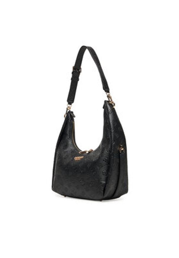 Guess Torebka Phoebe HWPD96 65020 Czarny. Kolor: czarny. Materiał: skórzane