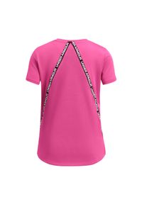 Koszulka sportowa dziewczęca Under Armour Knockout Tee - różowa. Kolor: różowy. Materiał: poliester, elastan, materiał. Styl: sportowy #2