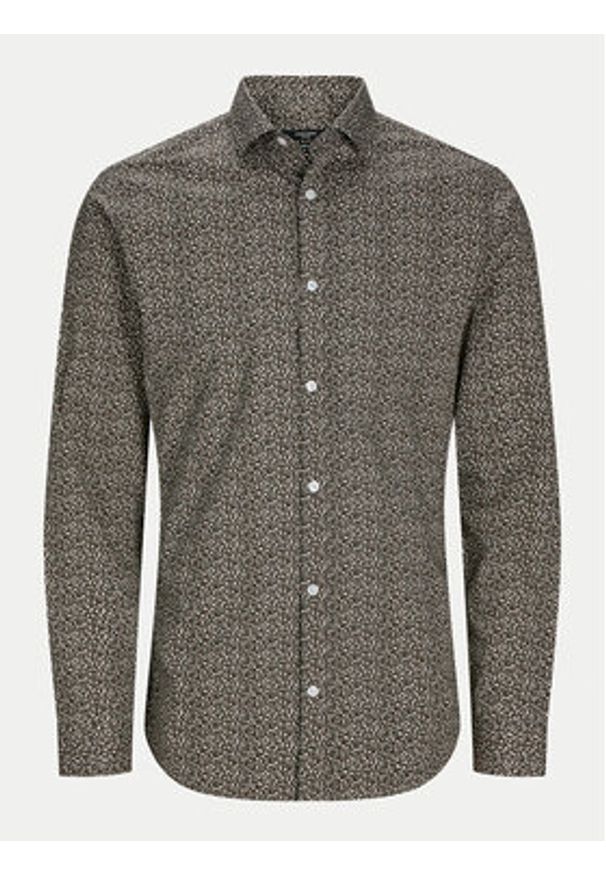 Jack & Jones Koszula Blackpool 12260625 Szary Slim Fit. Kolor: szary. Materiał: bawełna