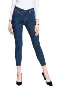 Lee - DAMSKIE SPODNIE JEANSOWE LEE Scarlett High Zip STONE TRAVIS L31BMOBJ