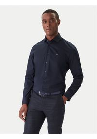 TOMMY HILFIGER - Tommy Hilfiger Koszula MW0MW38347 Granatowy Slim Fit. Kolor: niebieski. Materiał: bawełna