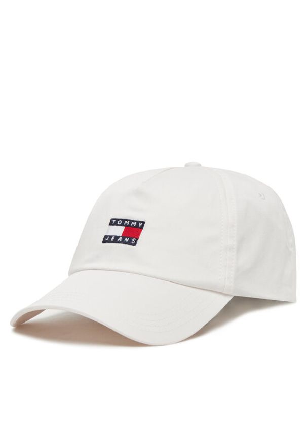 Tommy Jeans Czapka z daszkiem Heritage Core Cap AM0AM12933 Biały. Kolor: biały. Materiał: materiał, bawełna
