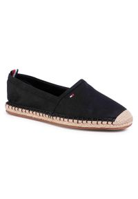 TOMMY HILFIGER - Tommy Hilfiger Espadryle Basic Tommy Flat Espadrille FW0FW04827 Czarny. Kolor: czarny. Materiał: materiał #1