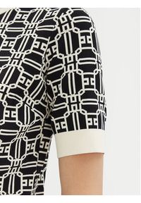 Elisabetta Franchi Sweter MK-19B-47E2-V250 Czarny Regular Fit. Kolor: czarny. Materiał: syntetyk #10