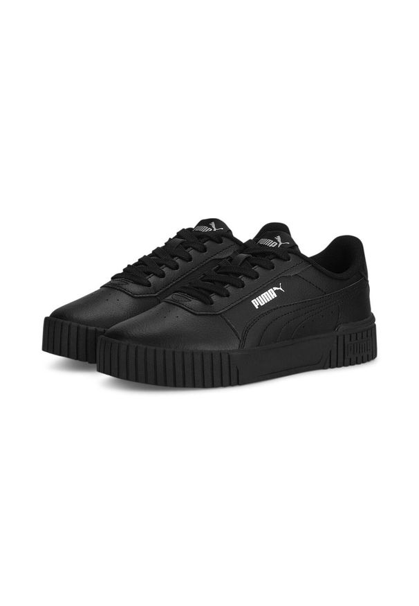 Buty Sportowe Dziecięce Puma Carina 2. Jr. Kolor: wielokolorowy, czarny, szary. Materiał: guma, materiał, syntetyk. Sezon: lato. Sport: turystyka piesza