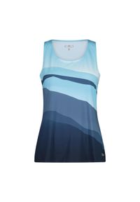 Damski tank top CMP. Kolor: niebieski. Długość rękawa: bez rękawów