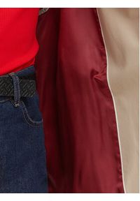 TOMMY HILFIGER - Tommy Hilfiger Trencz WW0WW49586 Beżowy Relaxed Fit. Kolor: beżowy. Materiał: bawełna #5