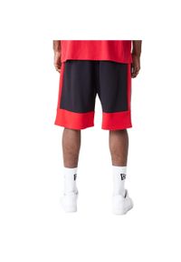 Spodnie sportowe męskie New Era Nba Colour Block Short Bulls. Kolor: czerwony, czarny, wielokolorowy. Długość: krótkie