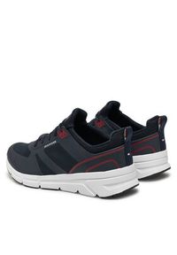 TOMMY HILFIGER - Tommy Hilfiger Sneakersy Modern Comfort Run Mix FM0FM05471 Granatowy. Kolor: niebieski. Materiał: skóra. Sport: bieganie