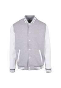 BUILD YOUR BRAND - Męska Kurtka Basic Varsity. Kolor: biały, wielokolorowy, fioletowy, szary